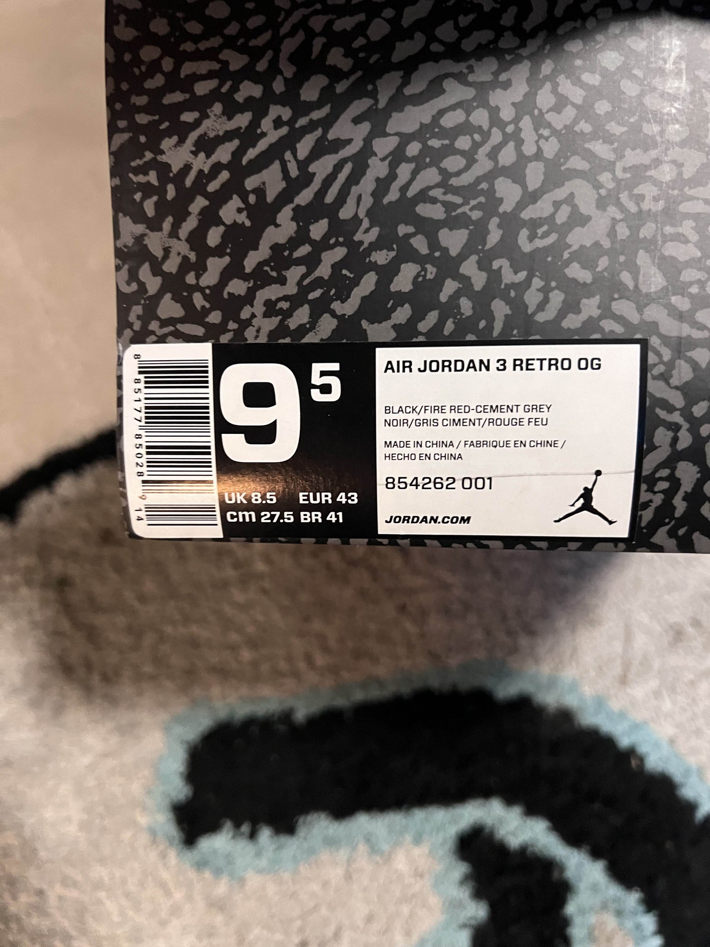 Jordan 3 Black Cement 2018 43