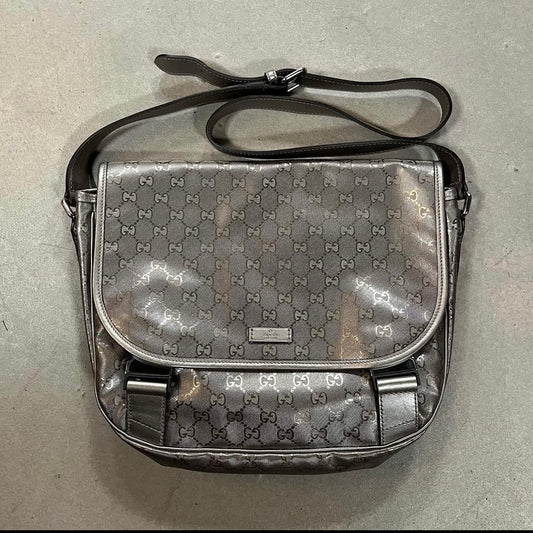 Gucci Messenger Bag Big Size Silver