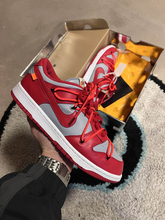 Nike Dunk Low Off White University Red 43