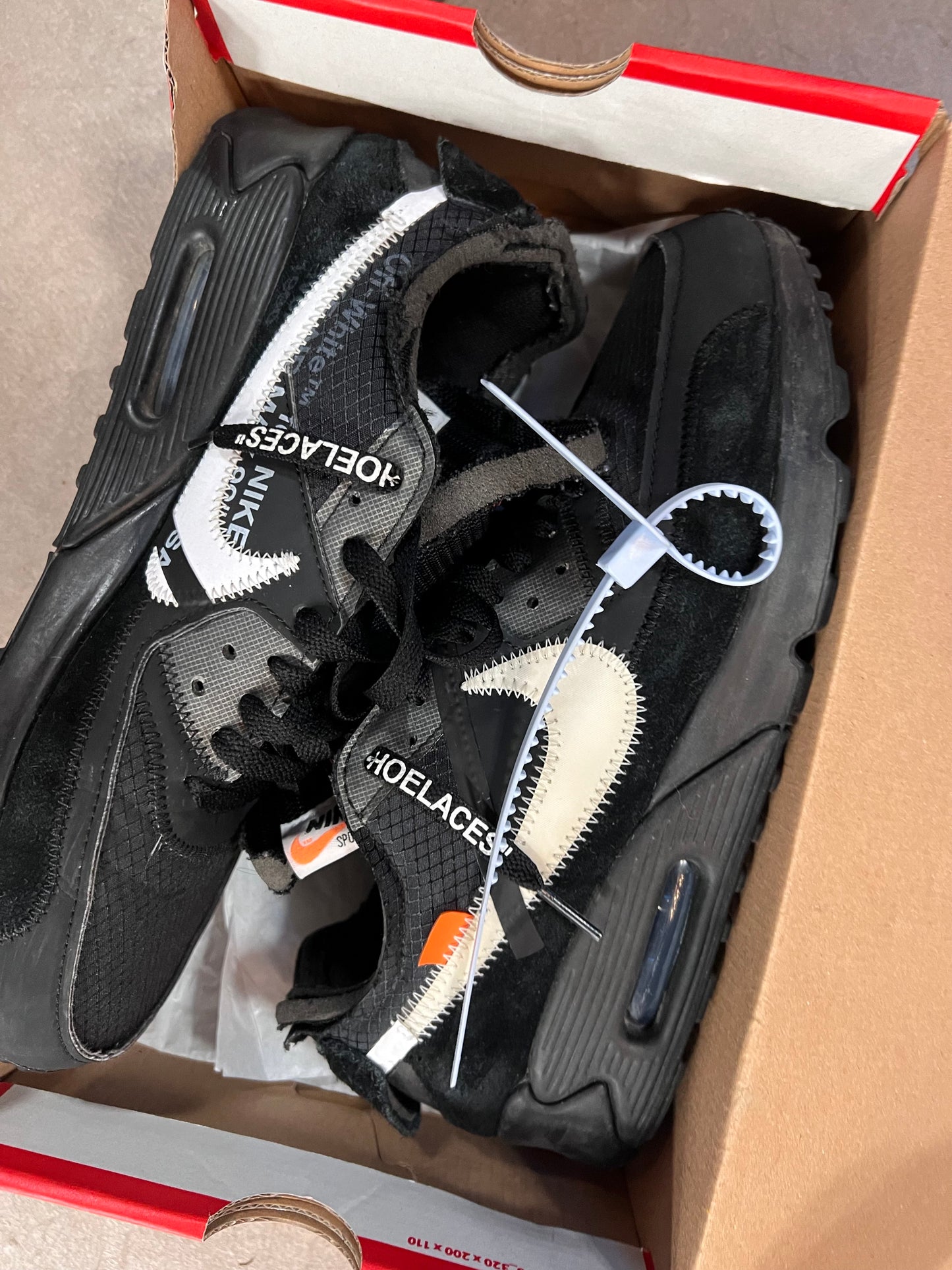 Air Max 90 Off White The Ten Black 44