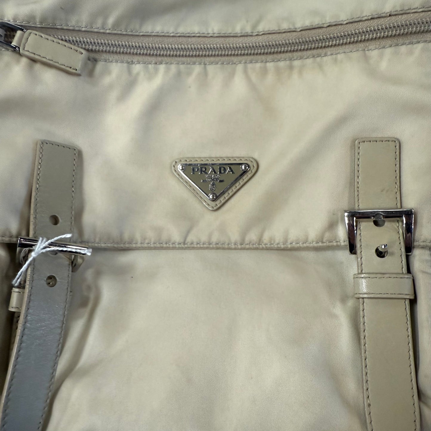 Prada Messenger Bag Double Strap White