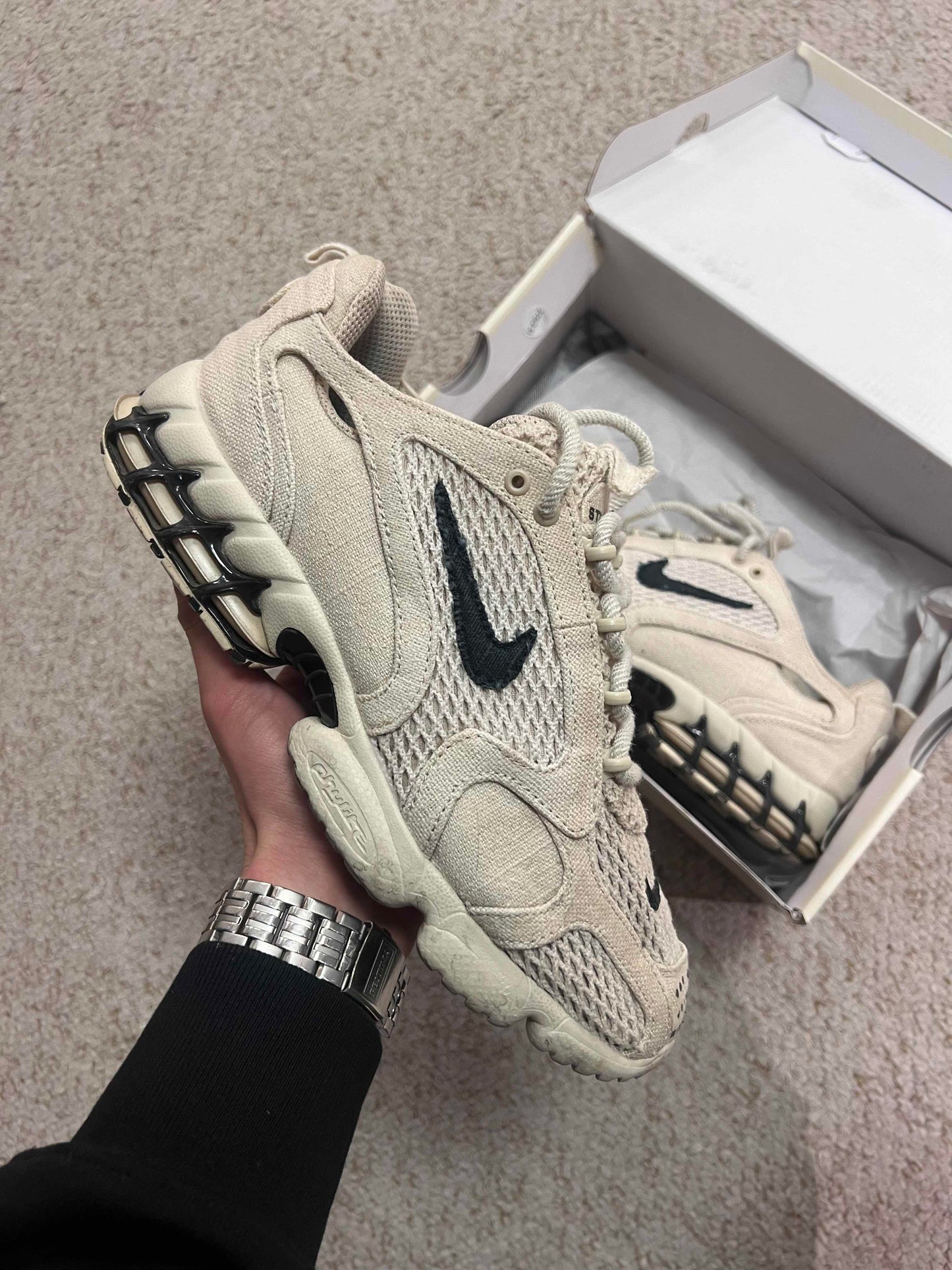 Nike Stussy Spiridon Cage Fossil 43