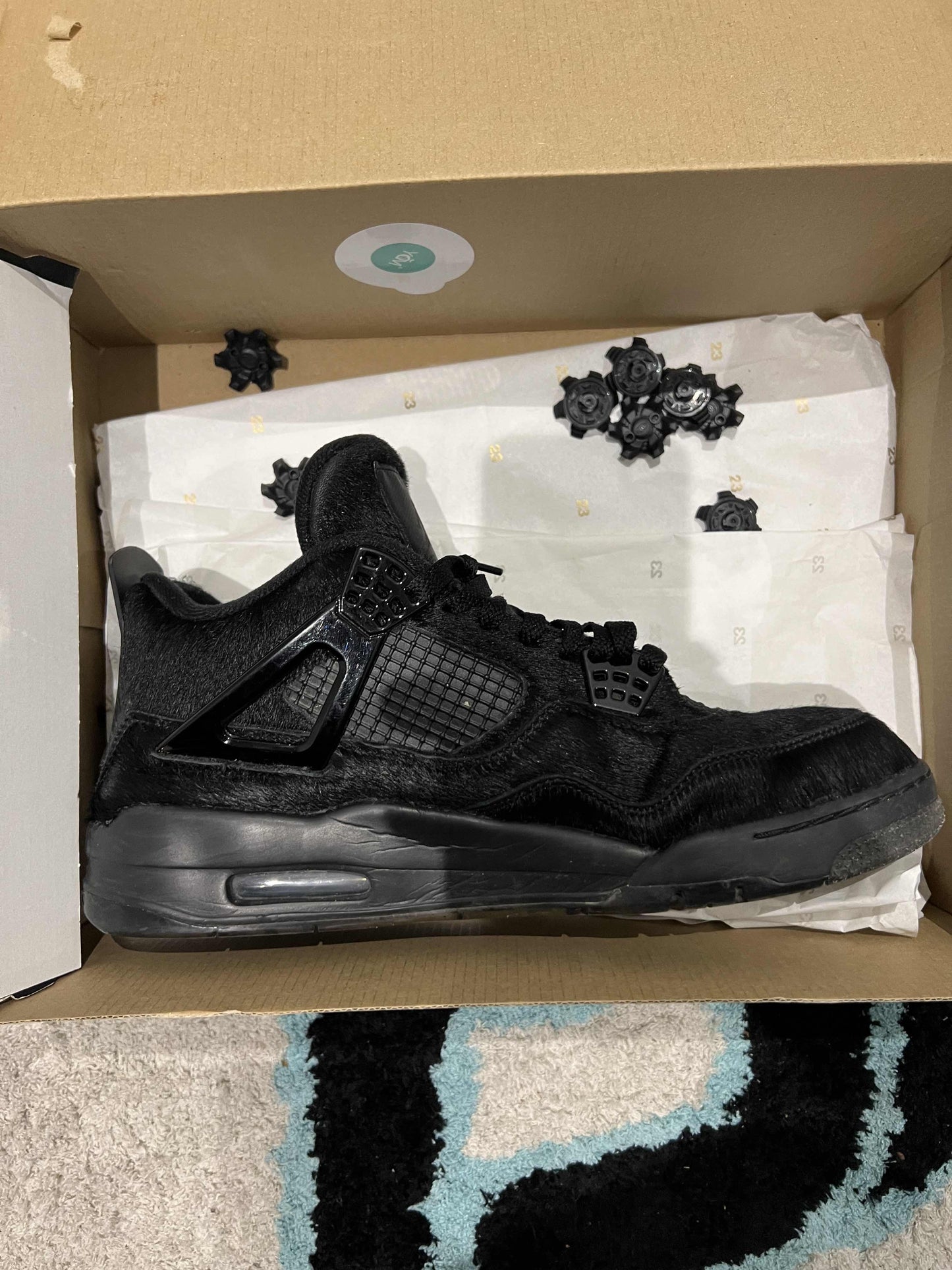 Jordan IV Black Cat Golf 45