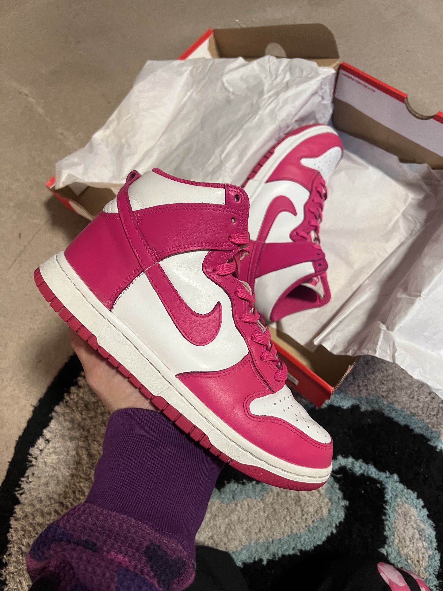 Nike Dunk High Fuschia 39