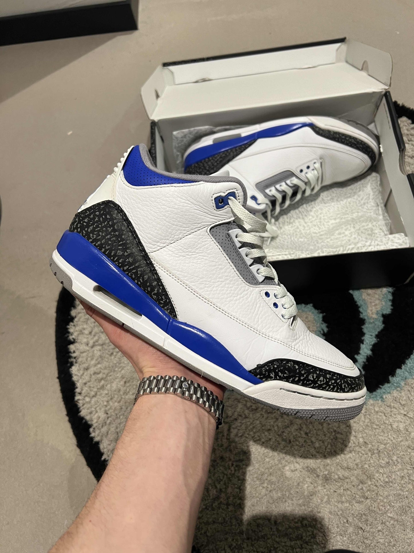 Jordan 3 Racer Blue 45