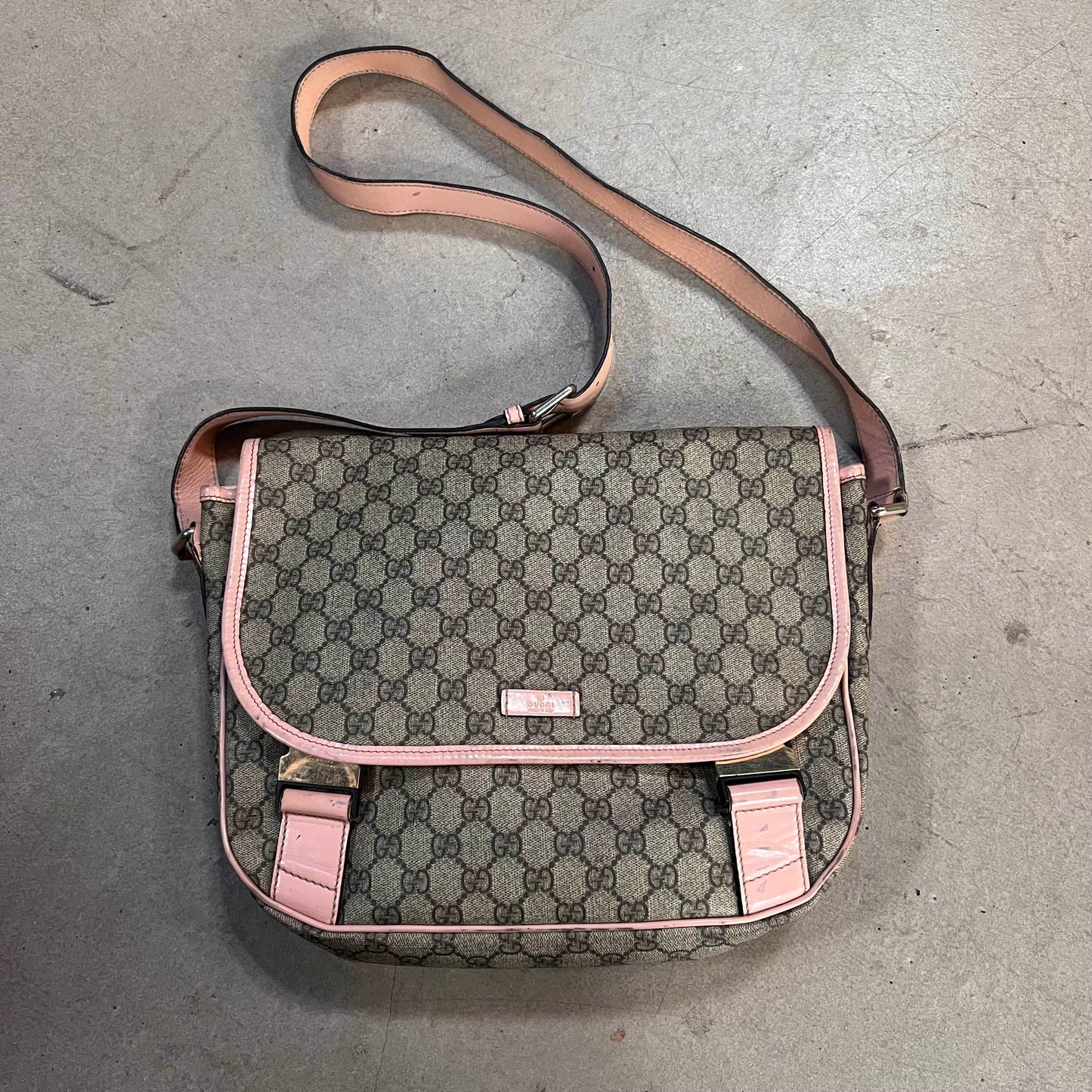 Gucci Messenger Bag Big Size Pink