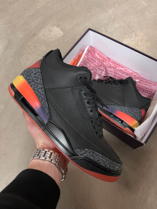 Jordan 3 J Balvin Black 44