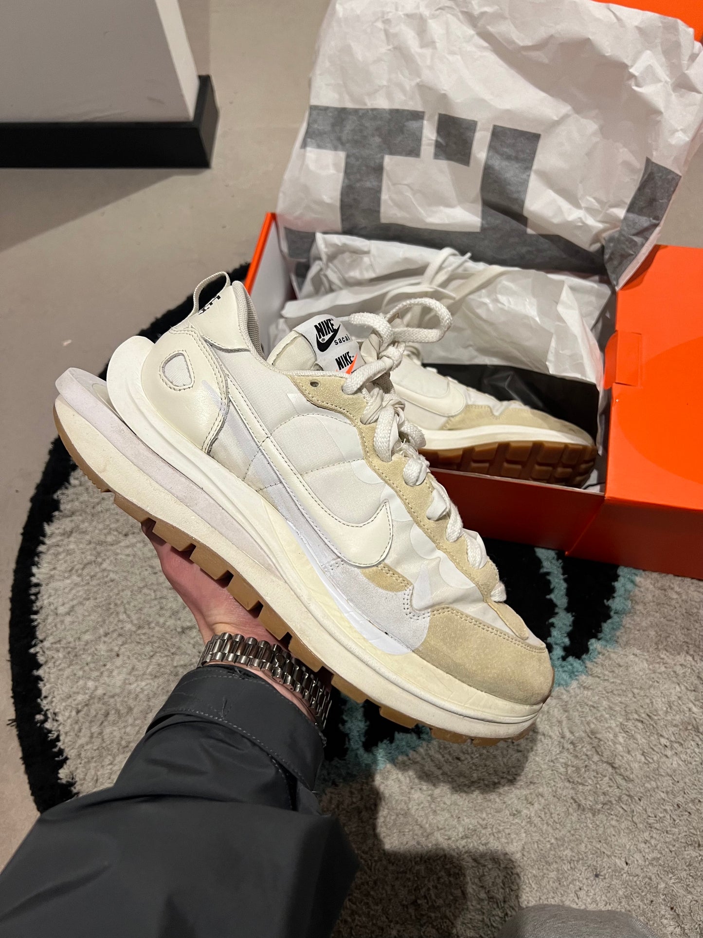 Nike Sacai Vaporwaffle White 43