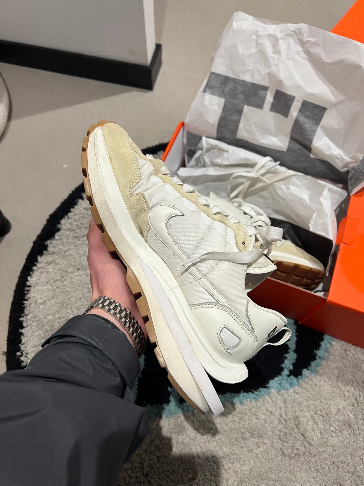 Nike Sacai Vaporwaffle White 43