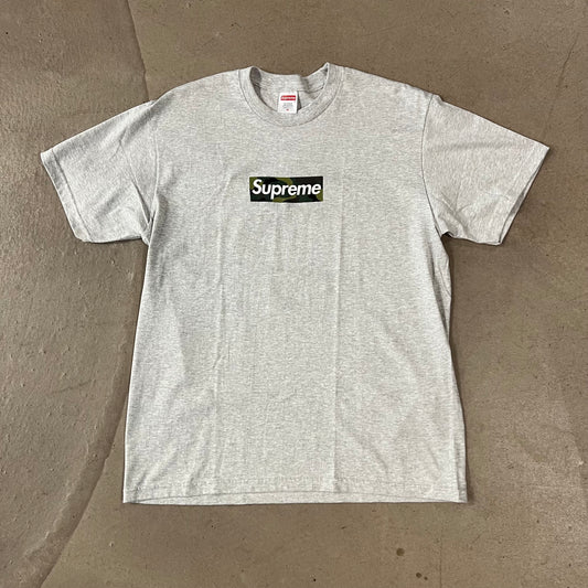 Tee Shirt Box Logo Supreme Camo Gris