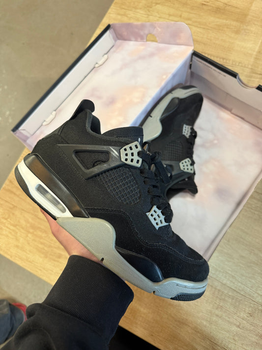 Jordan IV Black Canvas 41