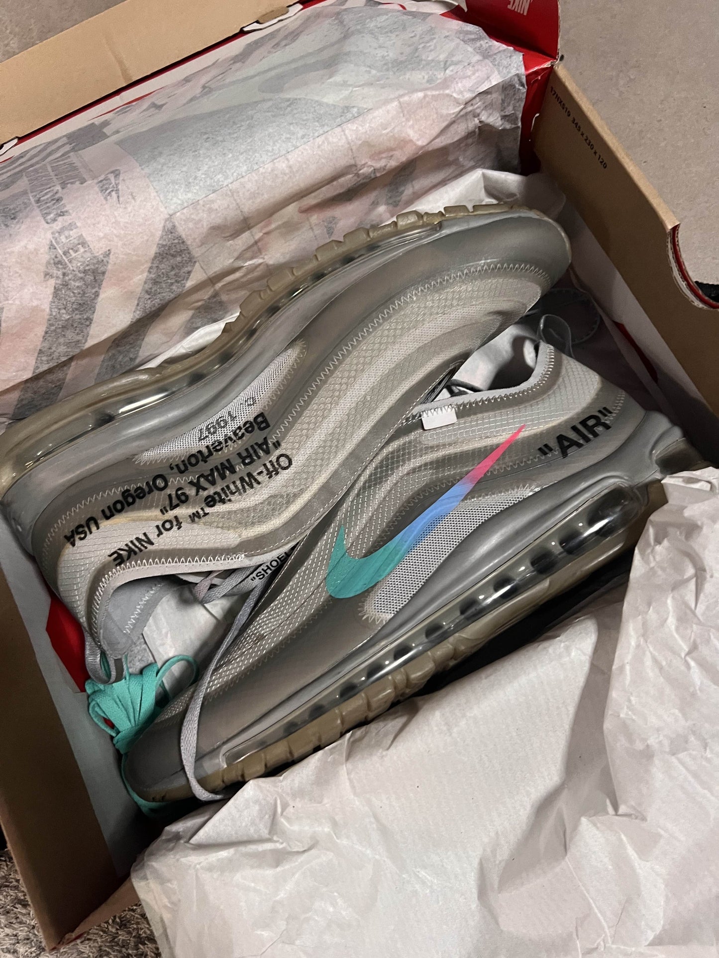 Nike Air Max 97 Off White Menta 45,5