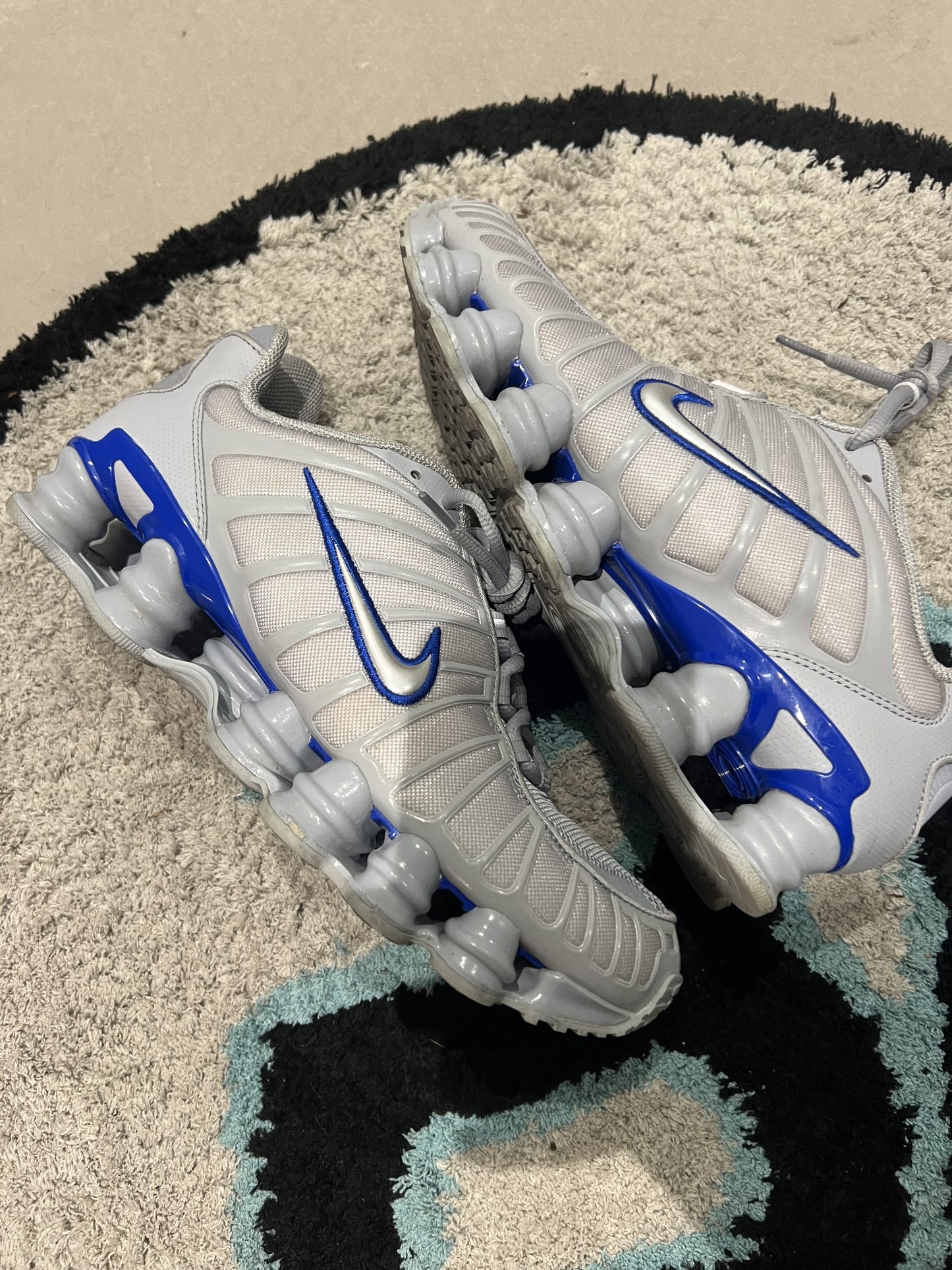 Nike Shox Silver Blue