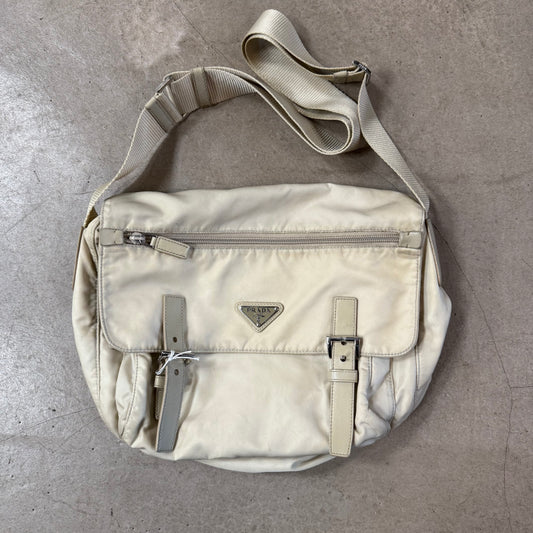 Prada Messenger Bag Double Strap White