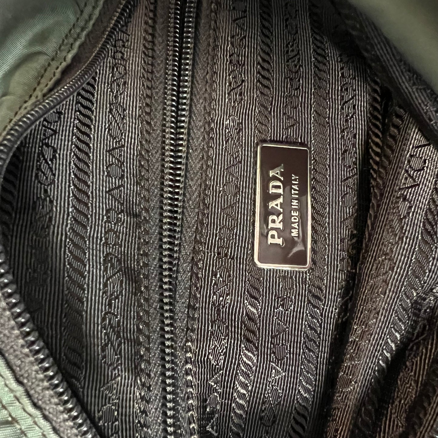 Prada Messenger Bag Double Strap Green