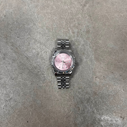 Seiko Mod Arabic Dial Pink