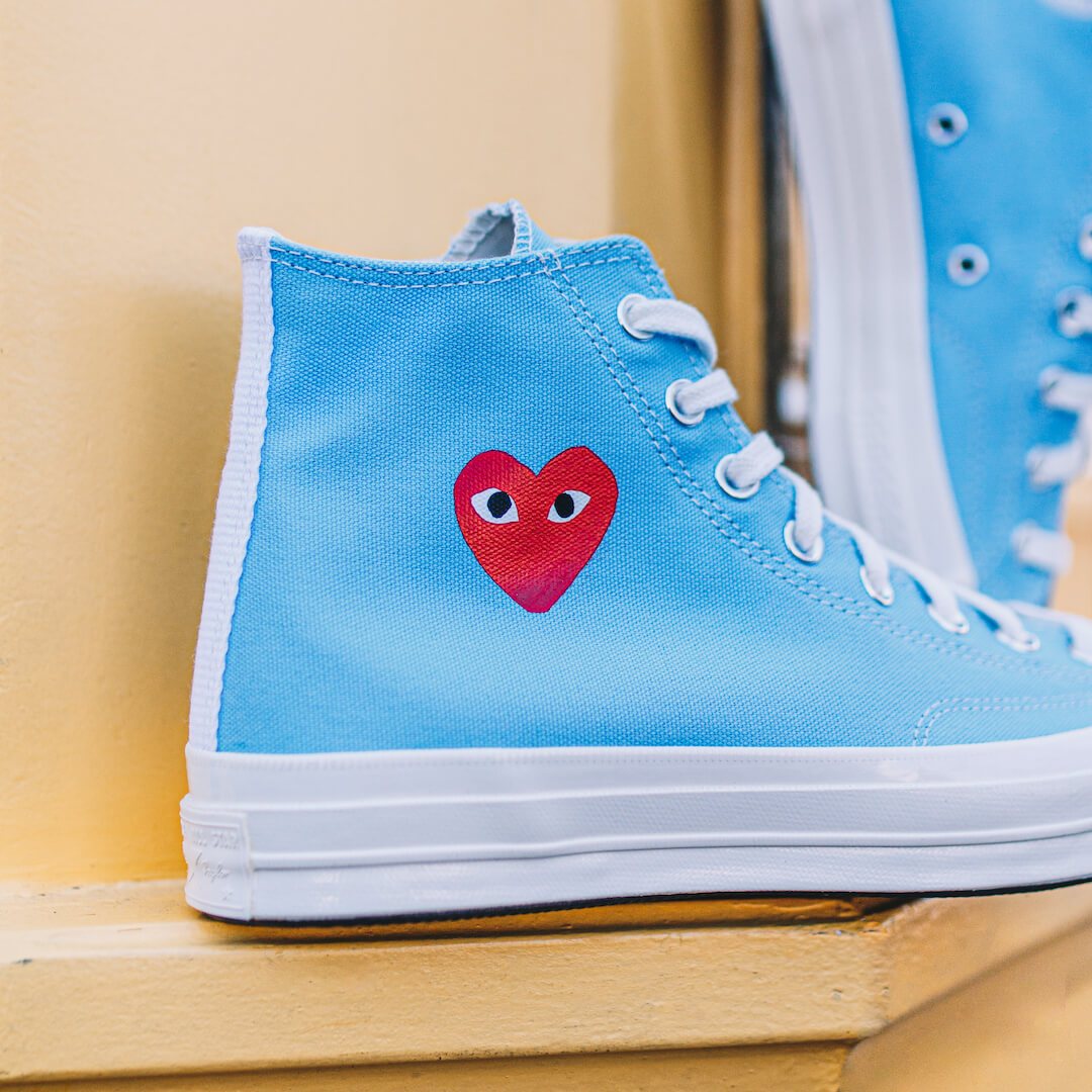 Converse Chuck Taylor All-Star 70s Hi Comme des Garçons PLAY Bright Blue - 168300C