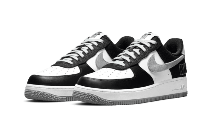 Nike Air Force 1 Low '07 LV8 EMB Black Silver - CT2301-001