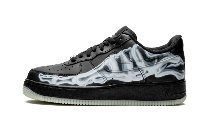 Nike Air Force 1 Low Black Skeleton Halloween (2019) - BQ7541-001