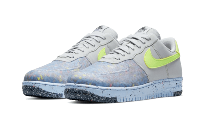 Nike Air Force 1 Low Crater Pure Platinum Barely Volt - CZ1524-001