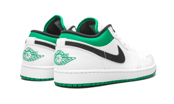 Air Jordan Air Jordan 1 Low White Lucky Green Black - 553558-129 / 553560-065