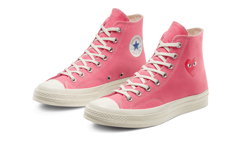 Converse Chuck Taylor All-Star 70s Hi Comme des Garçons PLAY Bright Pink - 168301C