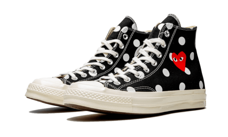 Converse Chuck Taylor All-Star 70s Hi Comme des Garçons PLAY Polka Dot Black - 157250C