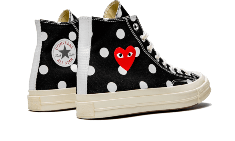 Converse Chuck Taylor All-Star 70s Hi Comme des Garçons PLAY Polka Dot Black - 157250C