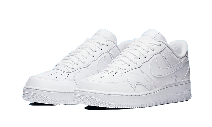 Nike Air Force 1 Low Misplaced Swooshes Triple White CK7214 100 Bluedrop BLUEDROP