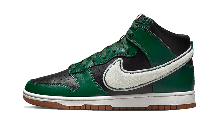 Nike Dunk High Chenille Swoosh Black Green - DR8805-001