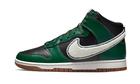 Nike Dunk High Chenille Swoosh Black Green - DR8805-001