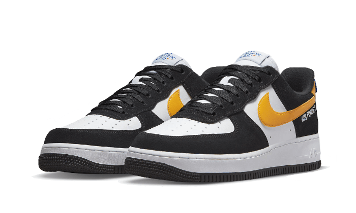 Nike air force 1 noir et jaune best sale